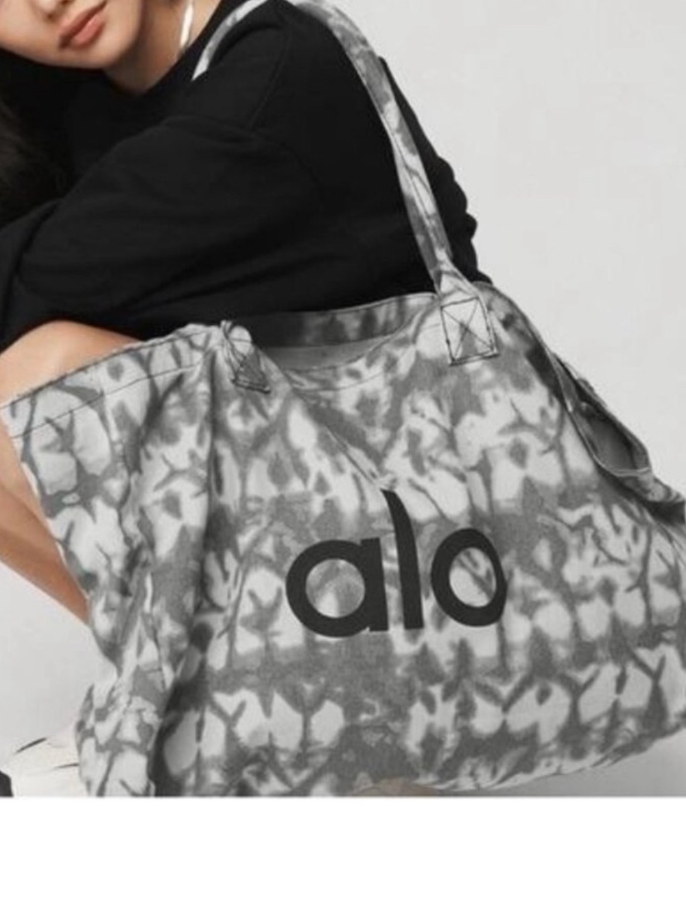Alo Yoga Grey Tie Dye Tote